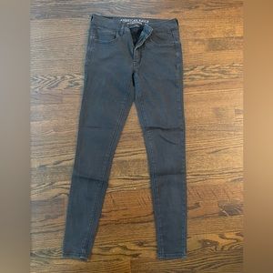 AE super stretch black jegging. Size 2 Regular